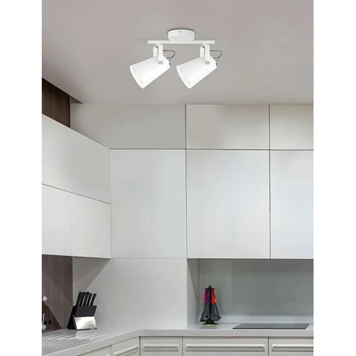 Biała loftowa lampa sufitowa z reflektorami - S986-Vanis Lumes One Size Edinos.pl
