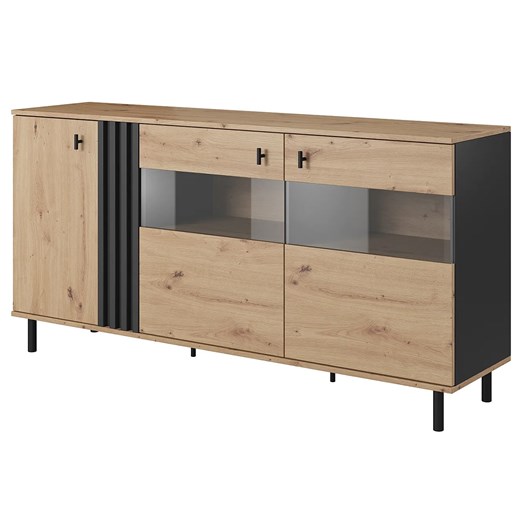 Komoda z witryną - Sybil 7X Elior One Size Edinos.pl