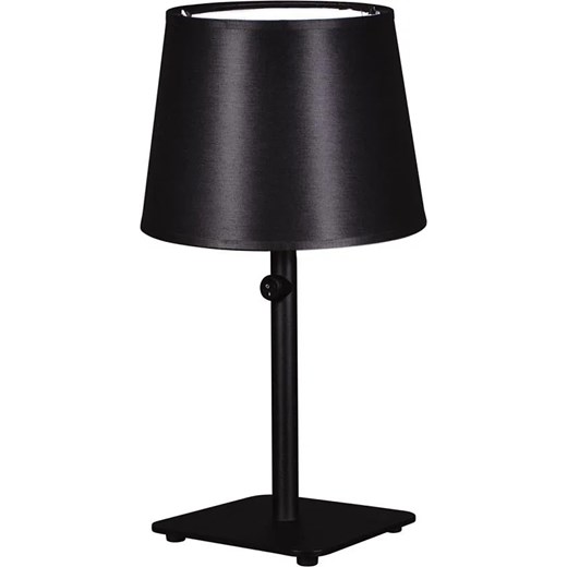 Czarna lampka z abażurem na nóżce - A55-Espa Lumes One Size promocyjna cena Edinos.pl