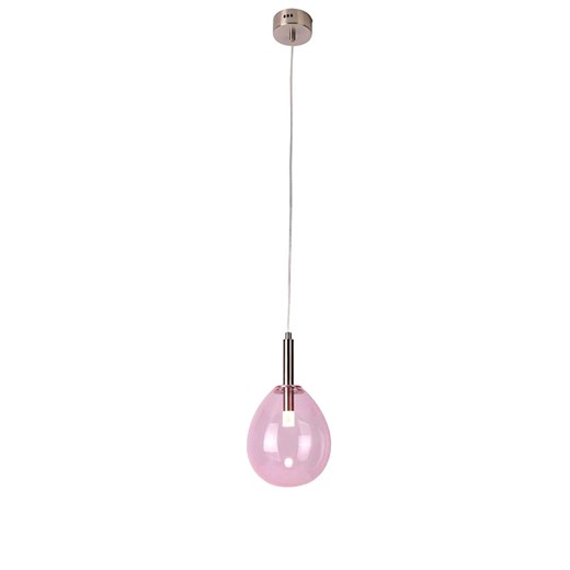 Różowa lampa wiszaca w nowoczesnym stylu - T010 - Bolik ze sklepu Edinos.pl w kategorii Lampy wiszące - zdjęcie 172219739