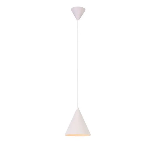 Biała metalowa lampa wisząca - 19X V014 M9-F21 ze sklepu Edinos.pl w kategorii Lampy wiszące - zdjęcie 172219748