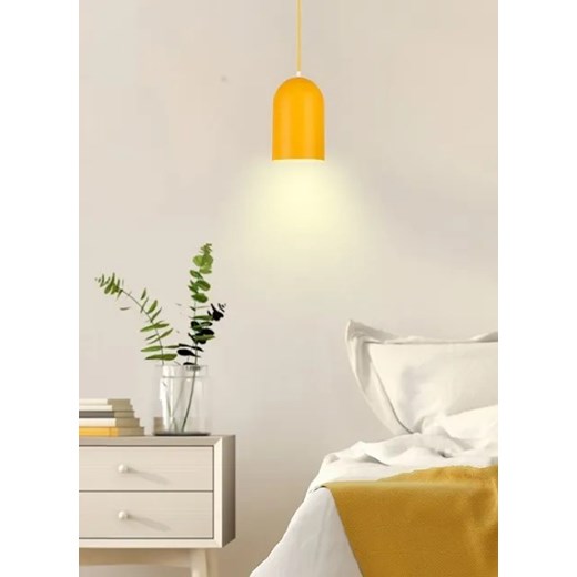 Żółta owalna lampa wisząca - V015-Suvio Lumes One Size Edinos.pl