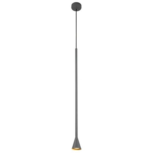 Szara długa lampa wisząca tuba - 4X V055 A7-W79 ze sklepu Edinos.pl w kategorii Lampy wiszące - zdjęcie 172219809