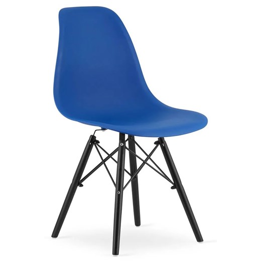 Niebieskie minimalistyczne krzesło - Naxin 3X Elior One Size Edinos.pl