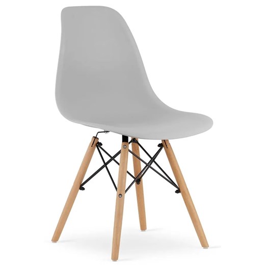 Szare minimalistyczne krzesło - Naxin 4X Elior One Size Edinos.pl