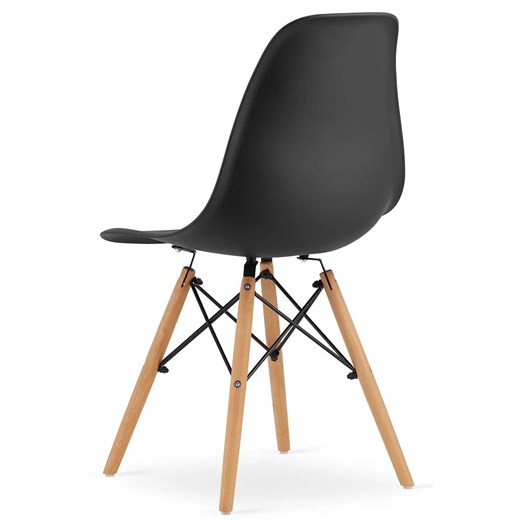 Czarne krzesło w stylu nowoczesnym - Naxin 4X Elior One Size Edinos.pl