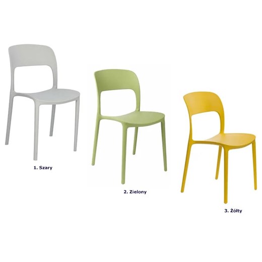Zielone minimalistyczne krzesło - Deliot 2X Elior One Size Edinos.pl