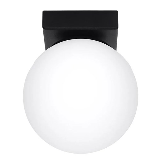 Czarna lampa sufitowa z okrągłym kloszem - A163 B9-D90 ze sklepu Edinos.pl w kategorii Lampy sufitowe - zdjęcie 172221066