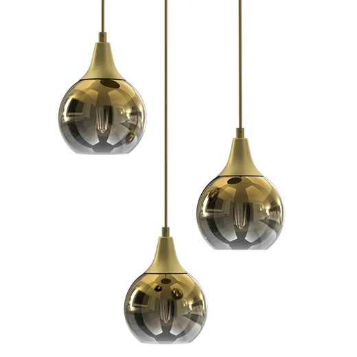 Złota lampa wisząca glamour - N68-Cordon Lumes One Size okazyjna cena Edinos.pl