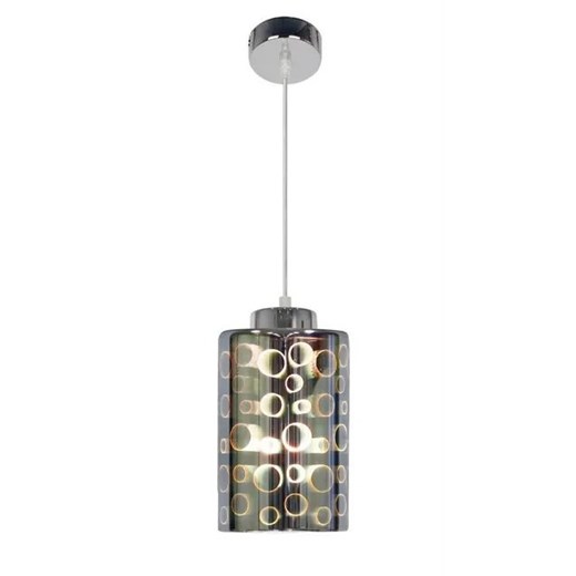 Chromowana pojedyncza lampa wisząca - 3X V061 H1-W57 ze sklepu Edinos.pl w kategorii Lampy wiszące - zdjęcie 172222957