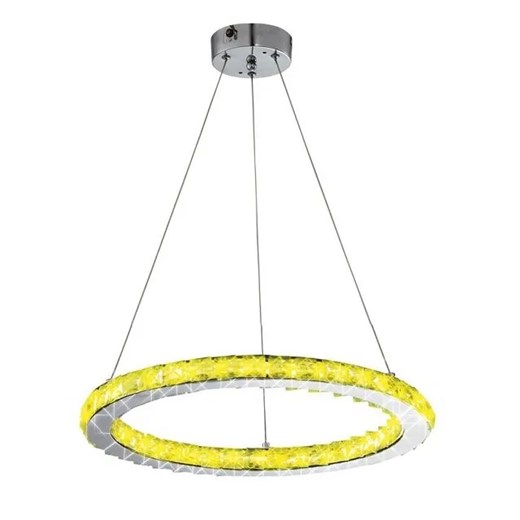 Kryształowa lampa wisząca ze zmianą kolorów - V073 N5-Z31 ze sklepu Edinos.pl w kategorii Lampy wiszące - zdjęcie 172222979