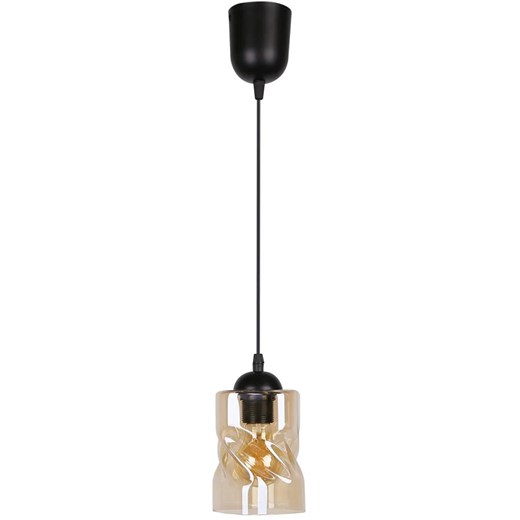 Pojedyncza lampa wisząca do kuchni klosz bursztynowy - Z023-Jetra Lumes One Size Edinos.pl