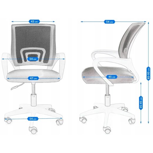 Zielone ergonomiczne biurowe krzesło obrotowe - Azon 3X Elior One Size Edinos.pl
