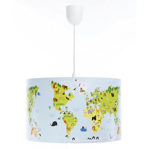 Dziecięca lampa wisząca mapa świata - A326 H9-H24 ze sklepu Edinos.pl w kategorii Lampy dziecięce - zdjęcie 172223415