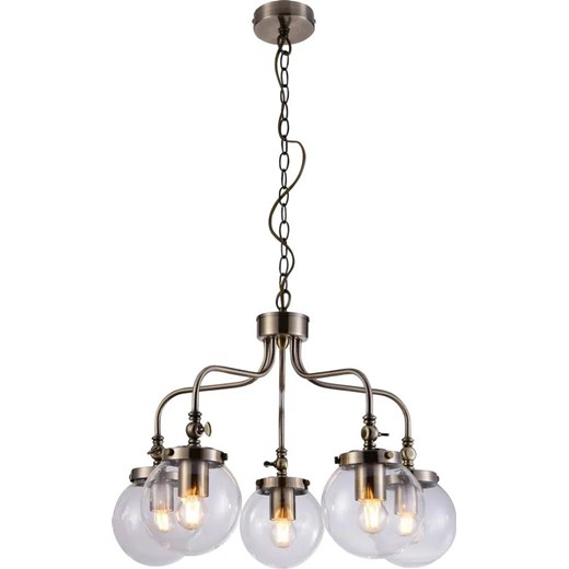 Metalowy żyrandol 5-ramienny patyna P9-R52 ze sklepu Edinos.pl w kategorii Lampy wiszące - zdjęcie 172223476