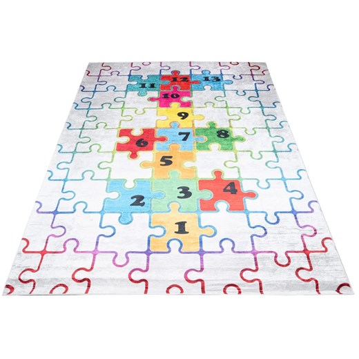 Kolorowy dywan dziecięcy antypoślizgowy w puzzle - Lopa 5X ze sklepu Edinos.pl w kategorii Tekstylia dziecięce - zdjęcie 172223918