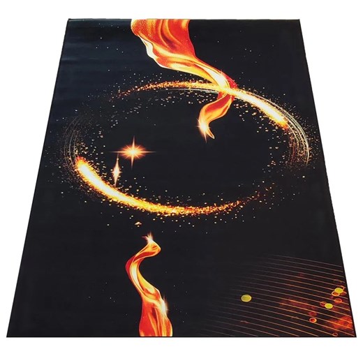 Czarny dywan z nowoczesnym wzornictwem - Eglam 7X ze sklepu Edinos.pl w kategorii Dywany - zdjęcie 172224018