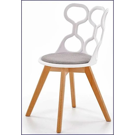 Białe krzesło skandynawskie - Carter Elior One Size Edinos.pl