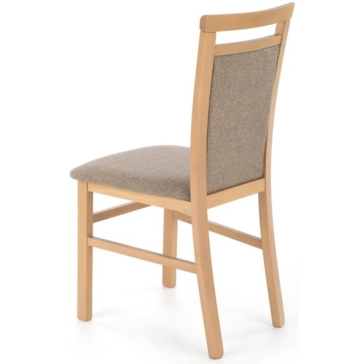 Krzesło drewniane tapicerowane dąb artisan - Mako 5X Elior One Size Edinos.pl