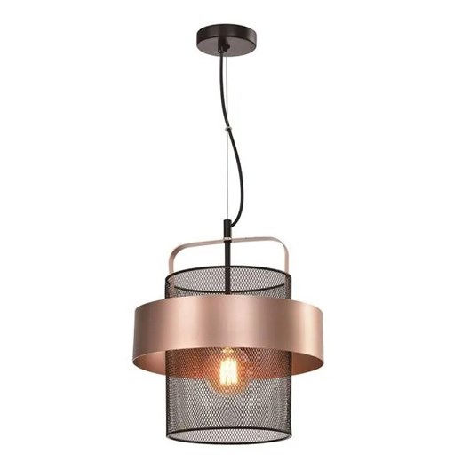 Industrialna lampa wisząca z siateczkowym kloszem - V147 C8-K59 ze sklepu Edinos.pl w kategorii Lampy wiszące - zdjęcie 172225245
