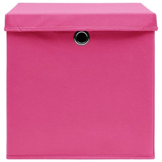 Komplet różowych pudełek z pokrywami 4 szt - Dazo 4X Elior One Size Edinos.pl