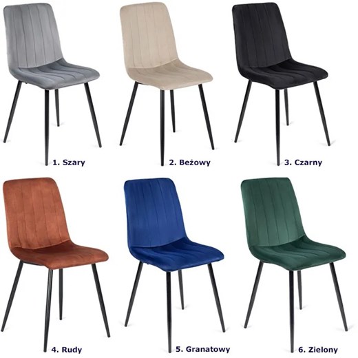 Zielone welurowe krzesło na metalowych nogach - Ango Elior One Size Edinos.pl