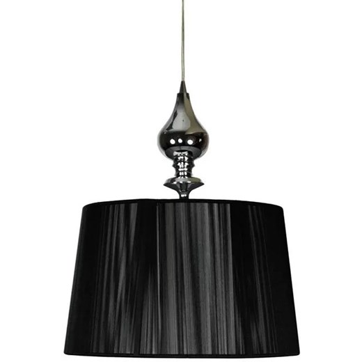 Czarna lampa wisząca z nitkowym abażurem - 24X połysk V160 F3-H10 ze sklepu Edinos.pl w kategorii Lampy wiszące - zdjęcie 172226256