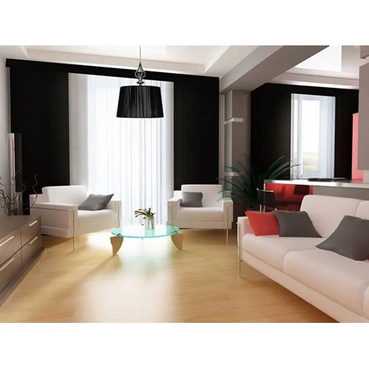 Czarna lampa wisząca z nitkowym abażurem - V160-Dusali Lumes One Size Edinos.pl
