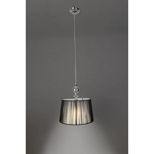 Czarna lampa wisząca z nitkowym abażurem - V160-Dusali Lumes One Size Edinos.pl