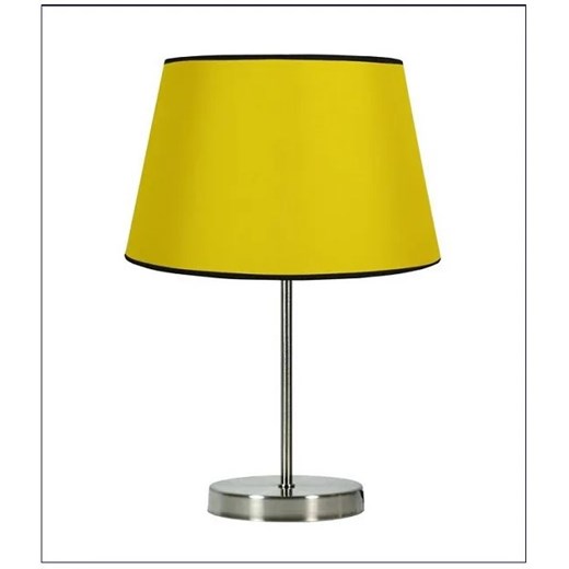 Żółta lampa stołowa z abażurem z tkaniny - V166-Elopi Lumes One Size Edinos.pl