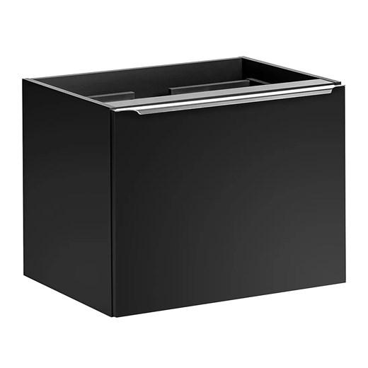 Czarna wisząca szafka pod umywalkę 60 cm - Larosa 4X Elior One Size Edinos.pl