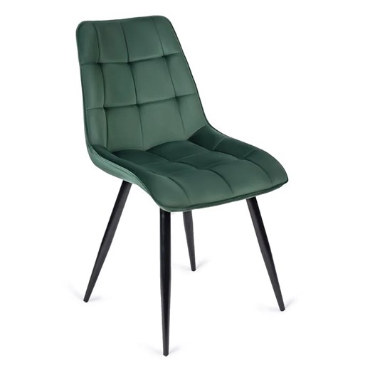 Zielone pikowane welurowe krzesło - Vano Elior One Size Edinos.pl
