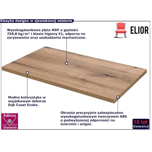 Blat na szafkę umywalkową 80 cm - Karisma 5X Elior One Size okazyjna cena Edinos.pl