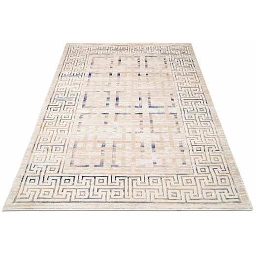 Kremowy stylowy dywan w geometryczny wzór - Nena 7X Profeos One Size Edinos.pl