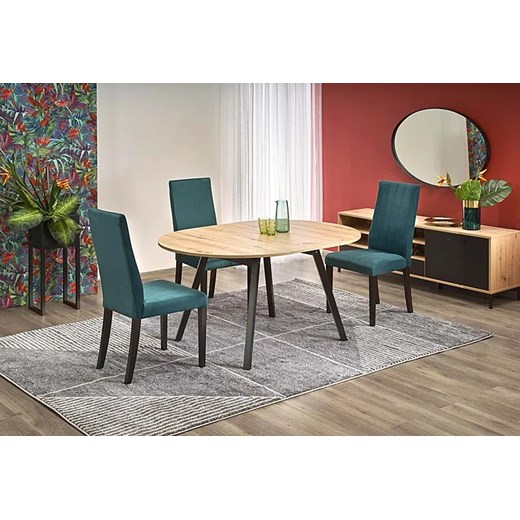Okrągły rozkładany stół z krzesłami - Berlino One Size Edinos.pl