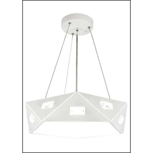 Biały żyrandol - K274-Fivego Lumes One Size Edinos.pl