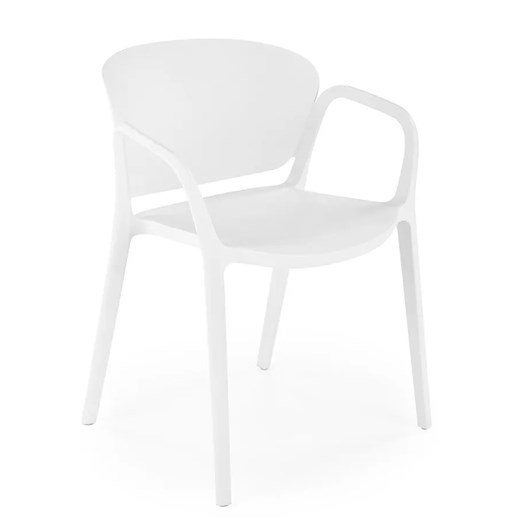Okrągły rozkładany stół z krzesłami  dąb złoty + biały - Revloso One Size Edinos.pl