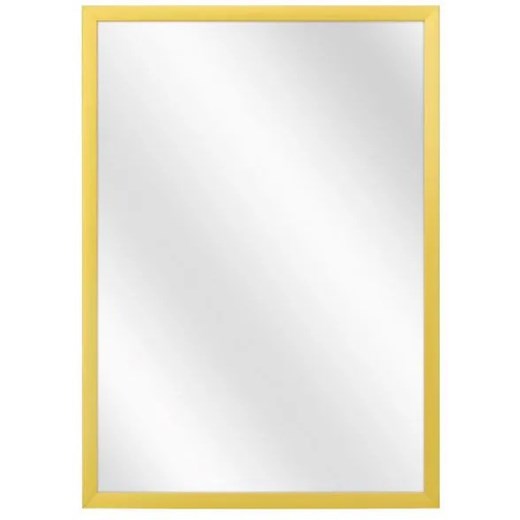 Złote aluminiowe lustro ścienne prostokątne M7-L61 ze sklepu Edinos.pl w kategorii Lustra - zdjęcie 172227115