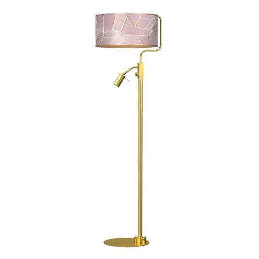 Różowo-złota lampa podłogowa - K346 T6-A08 ze sklepu Edinos.pl w kategorii Lampy podłogowe - zdjęcie 172227336