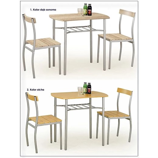 Stół z krzesłami Twiner - wenge Profeos One Size Edinos.pl
