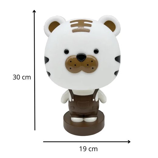 Brązowa lampka dekoracyjna dla dzieci tygrysek - A364-Teki Lumes One Size Edinos.pl