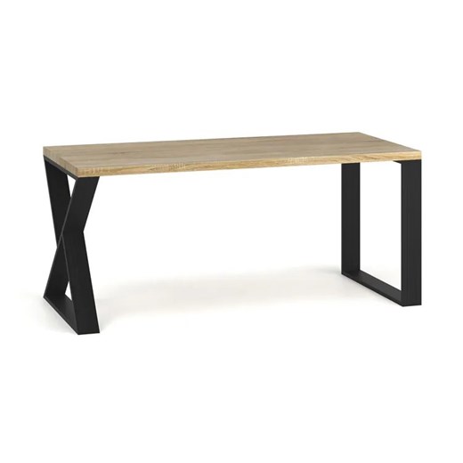 Drewniane biurko na stalowych nogach 170 x 80 - Nipso Elior One Size Edinos.pl