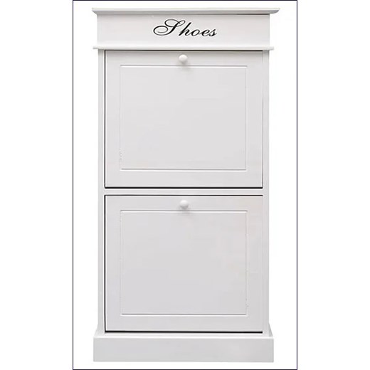 Biała szafka na buty z uchylnymi przegrodami - Kristor Elior One Size Edinos.pl
