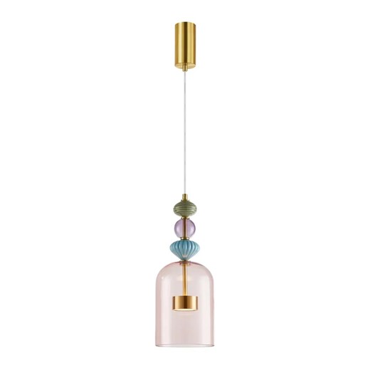 Lampa wisząca ze szklanym kloszem - K395-Agrona ze sklepu Edinos.pl w kategorii Lampy wiszące - zdjęcie 172229715