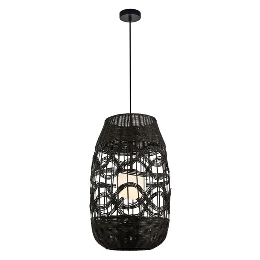 Lampa wisząca z dużym czarnym kloszem - 2S K398 E7-H00 ze sklepu Edinos.pl w kategorii Lampy wiszące - zdjęcie 172229719