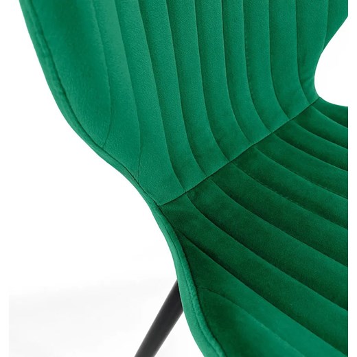 Nowoczesne krzesło welurowe butelkowa zieleń - Oferion 3X Elior One Size Edinos.pl