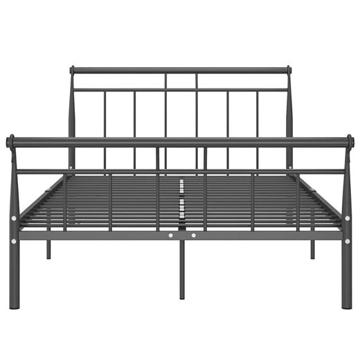 Czarne metalowe łóżko małżeńskie 180x200 cm - Keri Elior One Size Edinos.pl