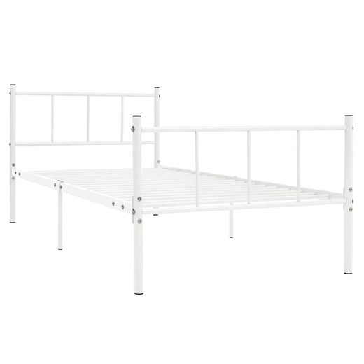 Białe metalowe łóżko pojedyncze 90x200 cm - Jumo Elior One Size Edinos.pl