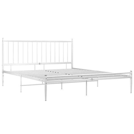 Białe industrialne metalowe łóżko małżeńskie 200x200 cm K6-D54 ze sklepu Edinos.pl w kategorii Łóżka i materace - zdjęcie 172231988