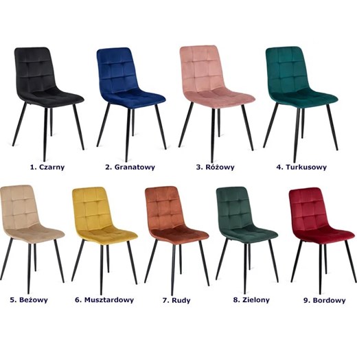 Zielone pikowane krzesło do pokoju - Gifo Elior One Size Edinos.pl